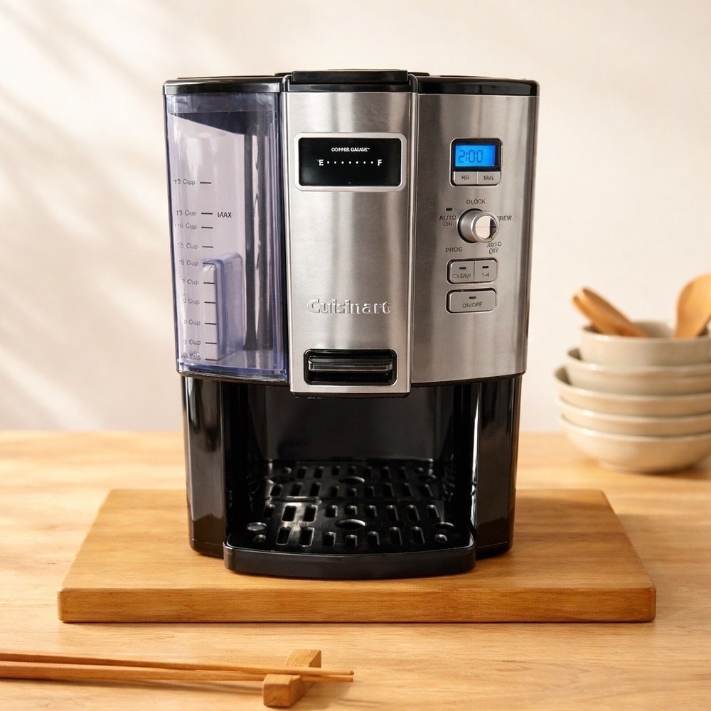 Used Cuisinart Coffee on Demand 12-Cup Programmable Coffee Maker Black Silver